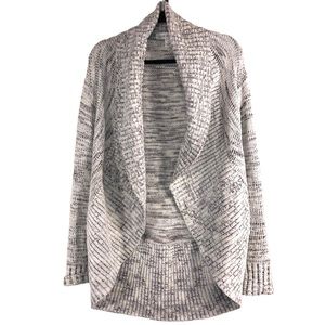 Open Knit Marled Cardigan